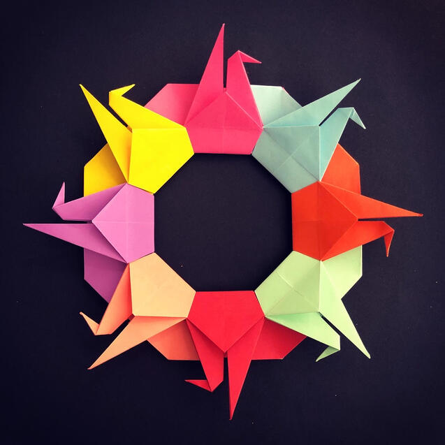 Crane Wreath Crane Wreath